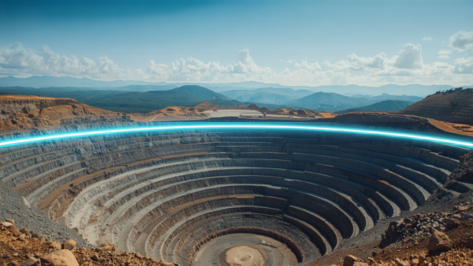 Mining, Seismic & Natural Hazards: fiber optic monitoring illustration